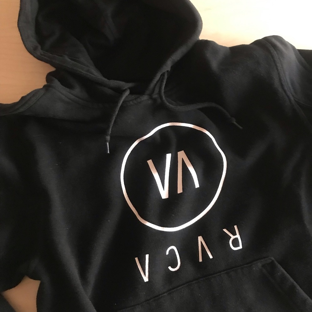 RVCA Classic Women’s Small Black Hoodie